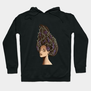 African american woman fairy nymph freckles unique design Hoodie